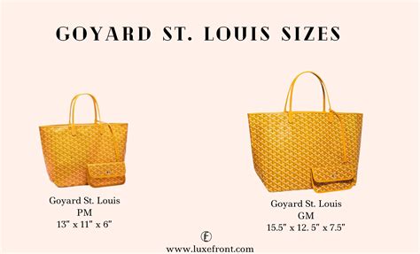 selfridges goyard|goyard tote bag size comparison.